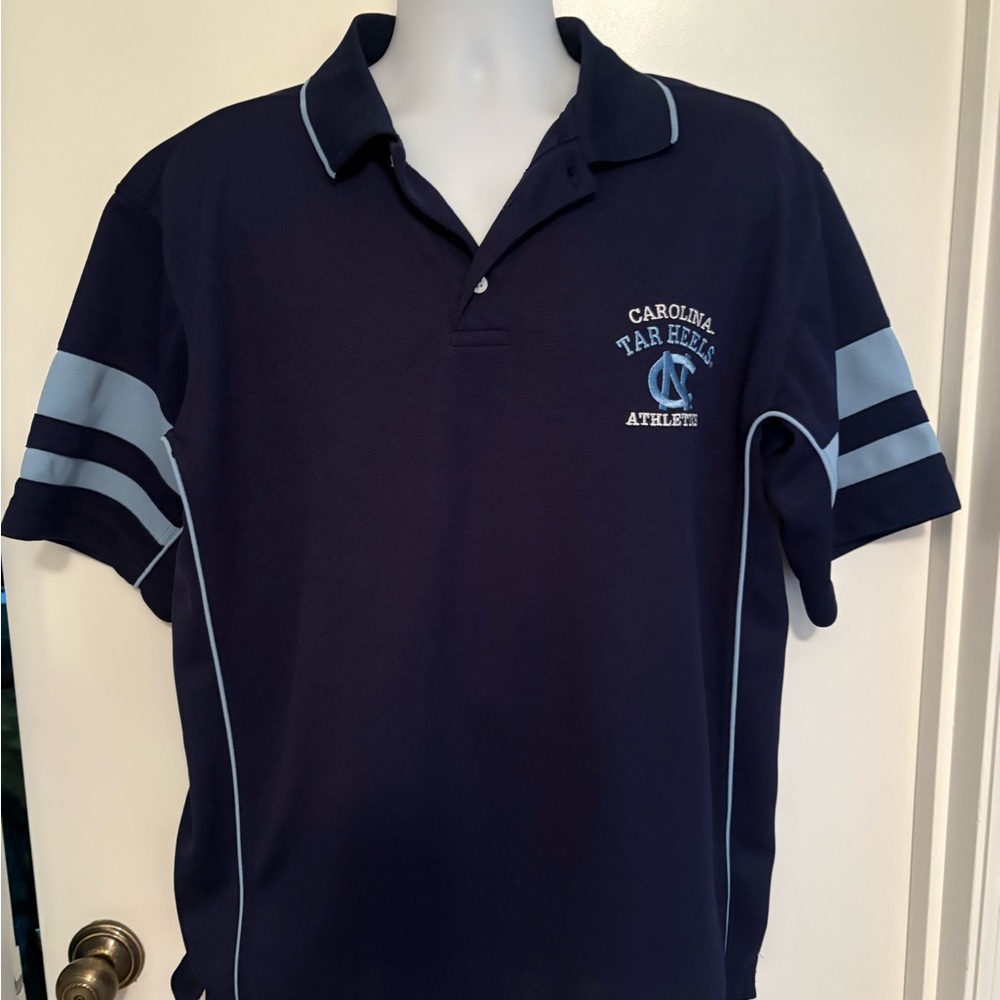 Carolina Tar Heels Men's Navy Polo Shirt Large